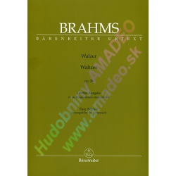 2219. J.Brahms : Waltzes op.39, Easy Edition (Bärenreiter)