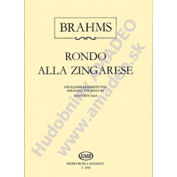 2191. J.Brahms : Rondo Alla Zingarese Arranged for Piano by Dohnányi E. (EMB)