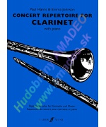 4906. P.Harris, E.Johnson : Concert Repertoire for Clarinet with Piano (Faber)