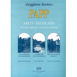 2464. L.Papp : Arco-Pizzicato for Youth Orchestra, Scores & Part