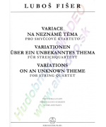 3457. L.Fišer : Variations on an Unknown Theme for String Quartet, Score & Parts (Bärenreiter)