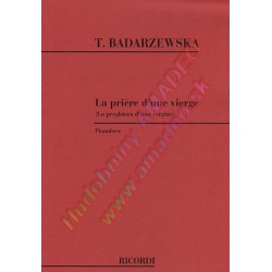 4875. T.Badarzewska : La priere dune vierge, pianoforte (Ricordi)