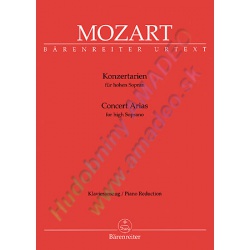 4699. W.A.Mozart : Concert Arias for high Soprano, Piano Reduction - Urtext (Bärenreiter)