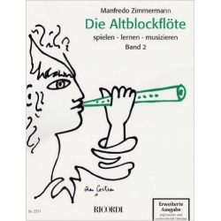 4974. M.Zimmermann : Die Altblockflöte spielen - lernen - musizieren 2 + CD