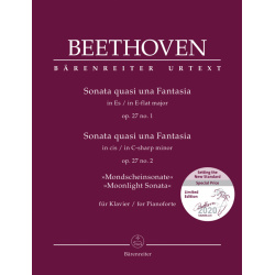 5910. L. van Beethoven : Sonata quasi una Fantasia for Pianoforte in E-flat major op. 27 no. 1 / Sonata quasi una Fantasia for Pianoforte in C-sharp minor op. 27 no. 2 