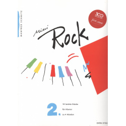 4880. M. Schmitz : Mini - Rock 2  19 ľahkých rockových skladbičiek pre 1 klavír /4 ruky