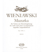 0465. H. Wieniawski : Mazurka for violin with piano accompaniment Op. 19 No. 2