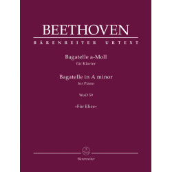 0147. L. van Beethoven : Bagatelle for Piano in A minor WoO 59 