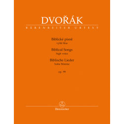 0678. A.Dvořák : Biblické písně op.99 - soprano (tenore) e piano