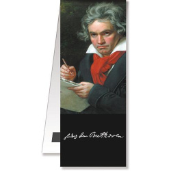 1172. Papierová magnetická záložka do knihy - Beethoven