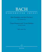 0472. J.S.Bach : Tri sonáty a tri partity pre sólové husle BWV 1001-1006