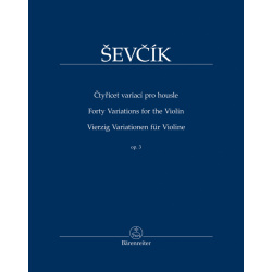 0934. O.Ševčík : Štyridsať variácií pre husle op. 3