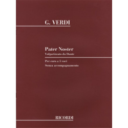 2671. G.Verdi : Pater Noster per 5 voci miste Sole