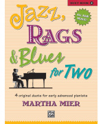 4845. M.Mier : Jazz,Rags & Blues for Two 4 Duets - Early advanced pianost Book 5 (Alfred)