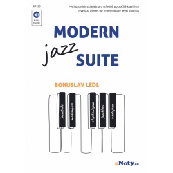 0093. B. Lédl : Modern Jazz Suite + Audio Online / pět jazzových skladeb pro klavír