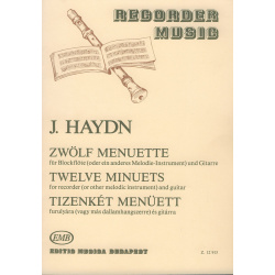 2397. J.Haydn : 12 minuets (flauta, gitara)