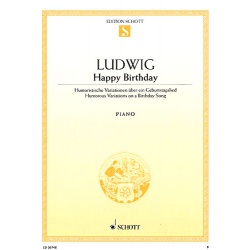 0110. C.D.Ludwig : Happy Birthday Variations for Solo Piano (Schott)