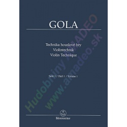 2491. Z.Gola : Technika houslové hry, Sešit 1 (Bärenreiter)