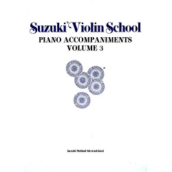 0989. Sh.Suzuki : Violin School vol.3 - Piano Accompaniments