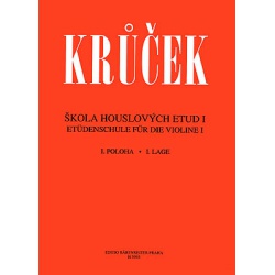 0483. V.Krůček : Škola houslových etud I.díl, 1. a 2. sešit (Bärenreiter)