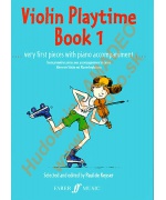 4447. P.Keyser : Violin Playtime Book 1, very first pieces with piano accompaniment