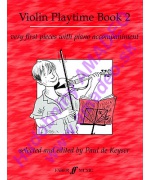 4448. P.Keyser : Violin Playtime Book 2, very first pieces with piano accompaniment