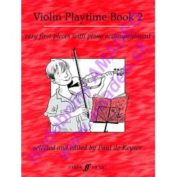 4448. P.Keyser : Violin Playtime Book 2, very first pieces with piano accompaniment