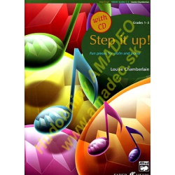 4504. L.Chamberlain : Step It Up ! - Fun Pieces for Violin & Piano Grad.1-3 + CD (Fab)