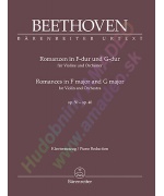 0977. L.van Beethoven : Romances in F-Major and G Major for Violin & Orch., Piano Red.