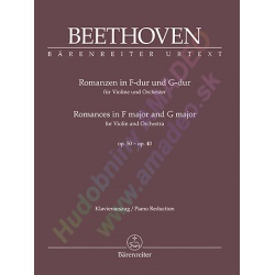 0977. L.van Beethoven : Romances in F-Major and G Major for Violin & Orch., Piano Red.