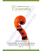 0450. O.Rieding : Concertino in Hungarian Style Op.21 with Piano Reduction (Easy Concertos) (Bärenreiter)