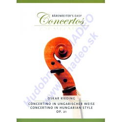 0450. O.Rieding : Concertino in Hungarian Style Op.21 with Piano Reduction (Easy Concertos) (Bärenreiter)