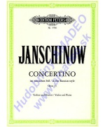 4488. A.Janschinow : Concertino in the Russian Style for Violin and Piano (Peters)