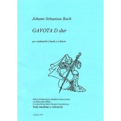 0909. J.S.Bach : Gavota D dur pre violončelo (husle) a klavír