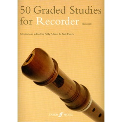 2707. S.Adams, P.Harris : 50 Graded Studies for Recorder - Descant (Faber)