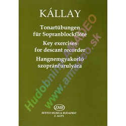 5377. G.Kállay : Key Excercises for Descant Recorder (EMB)