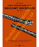 4348. S.Adams : First Repertoire for Descant Recorder with Piano (Faber)