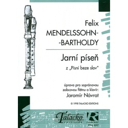 2334. F.Mendelssohn-Bartholdy : Jarní píseň pro sopránovou zobcovou flétnu a klavír