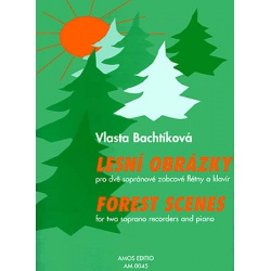2719. V.Bachtíková : Lesní obrázky pro dvě sopránové zobcové flétny a klavír