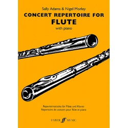 4907. S.Adams, N.Morley : Concert Repertoire for Flute with Piano (Faber)