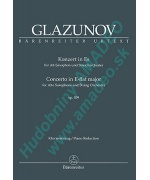 2336. A.Glazunov : Concerto in E-flat Major Op.109 for Alto Saxophone (Bärenreiter)