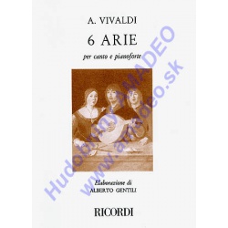 4619. A.Vivaldi : 6 Arie per canto e pianoforte (Ricordi)