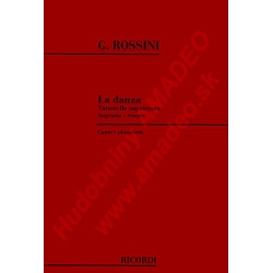 0639. G.Rossini : La danza Tarantella napoletana - Soprano, tenore - Canto e piano (Ricordi)