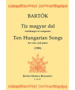 0680. B.Bartók : Ten Hungarian Songs for Voice and Piano (EMB)