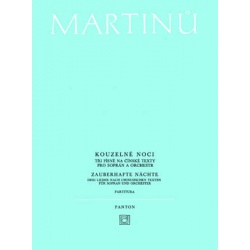 0684. B.Martinů : Kouzelné noci (tři písně na čínske texty) soprán a orchestr, partitura