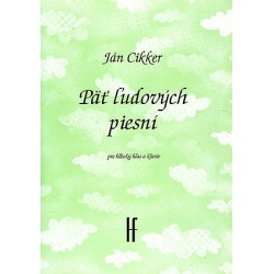 0613. J.Cikker : Päť ľudových piesní (pre hlboký hlas a klavír)