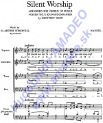 4627. G.F.Händel : Silent Workship for Chorus, Mixed  Voices & Piano (SCTB) (Curwen)
