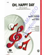 4614. E.R.Hawkins : Oh, Happy Day, SATB with piano, guitar, bass & drums (Warner)