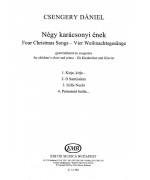 2662. D.Csengery : Four Christmas Songs for Children's Choir and Piano - Latin (EMB)
