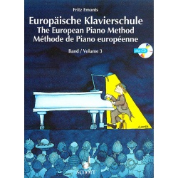 2595. F.Emonts : Europäische Klavierschule Band 3 plus CD